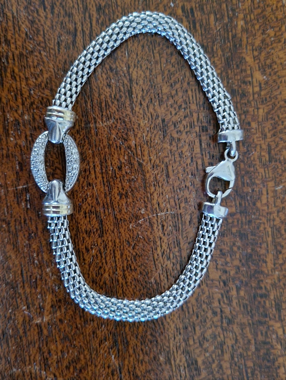 Magnificent Dyadema Sterling Silver and 14kt Gold Popcorn Bracelet